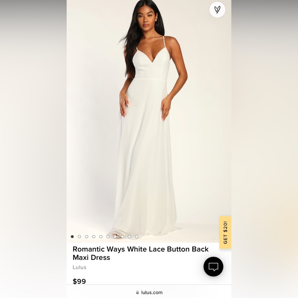 NWT detailed back wedding dress